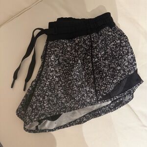 Lululemon Hotty Hot Black and White Shorts